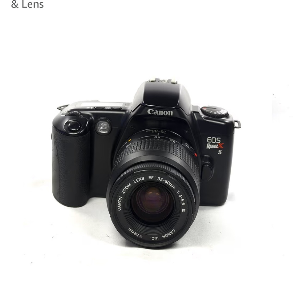 Canon Black EOS Rebel K S DSLR with 35-80mm Zoom Lens